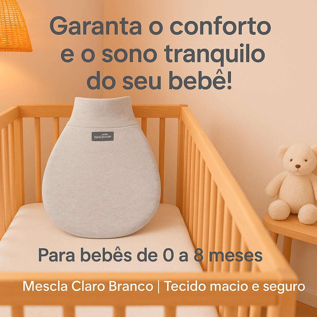 Saco de Dormir Bebê Dorminhoco Mescla-Claro