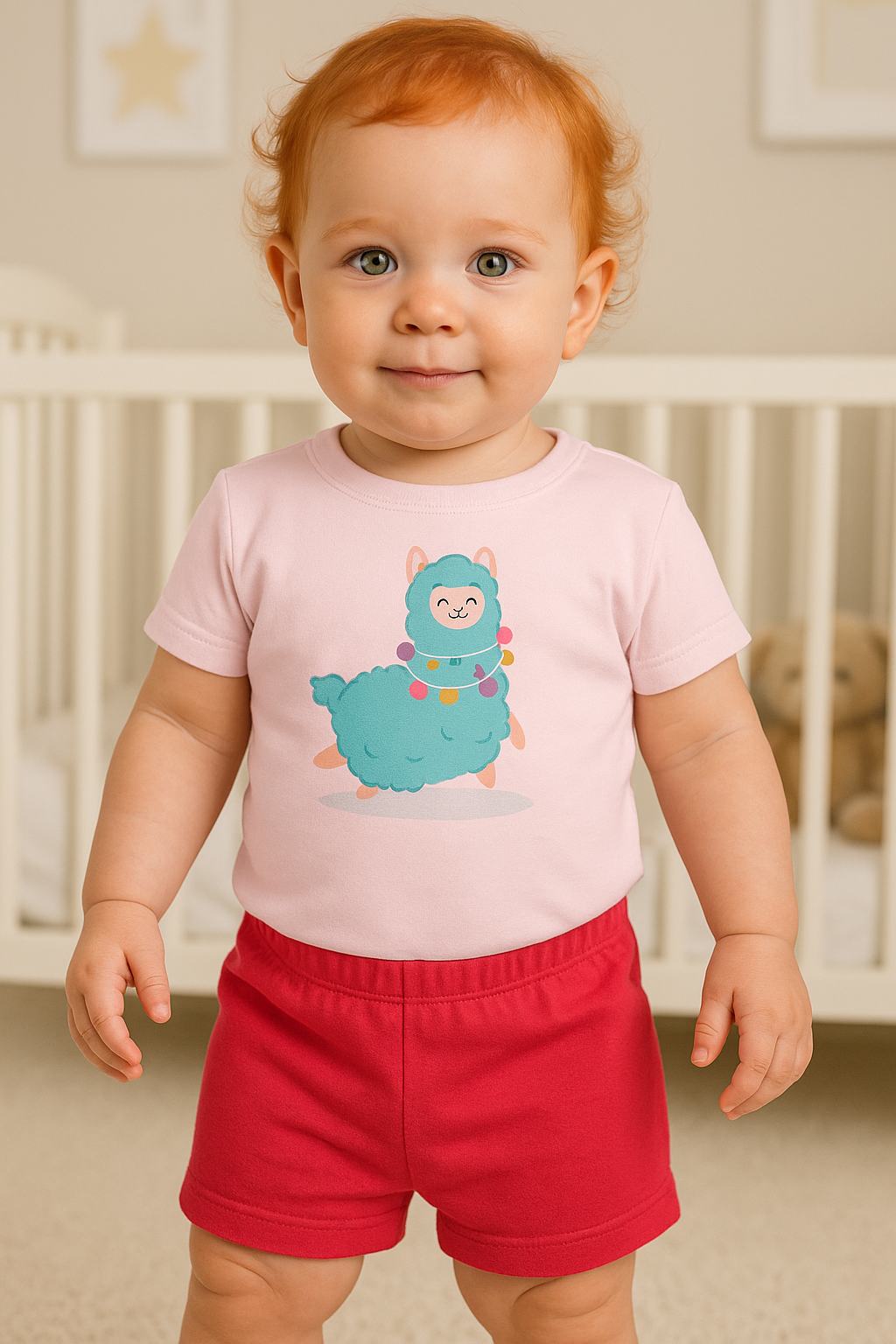 Conjunto Manga Curta - Lhama Festeira