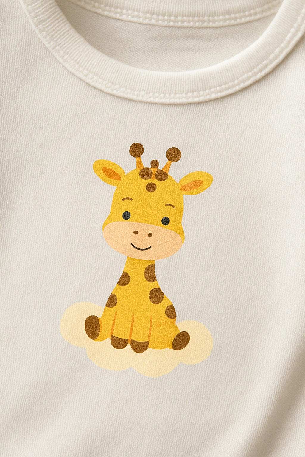 Conjunto Manga Curta - Girafinha nas Nuvens
