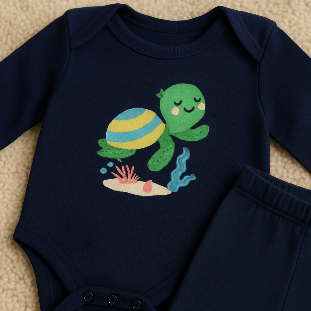 Conjunto Manga Longa - Tartaruga Marinha