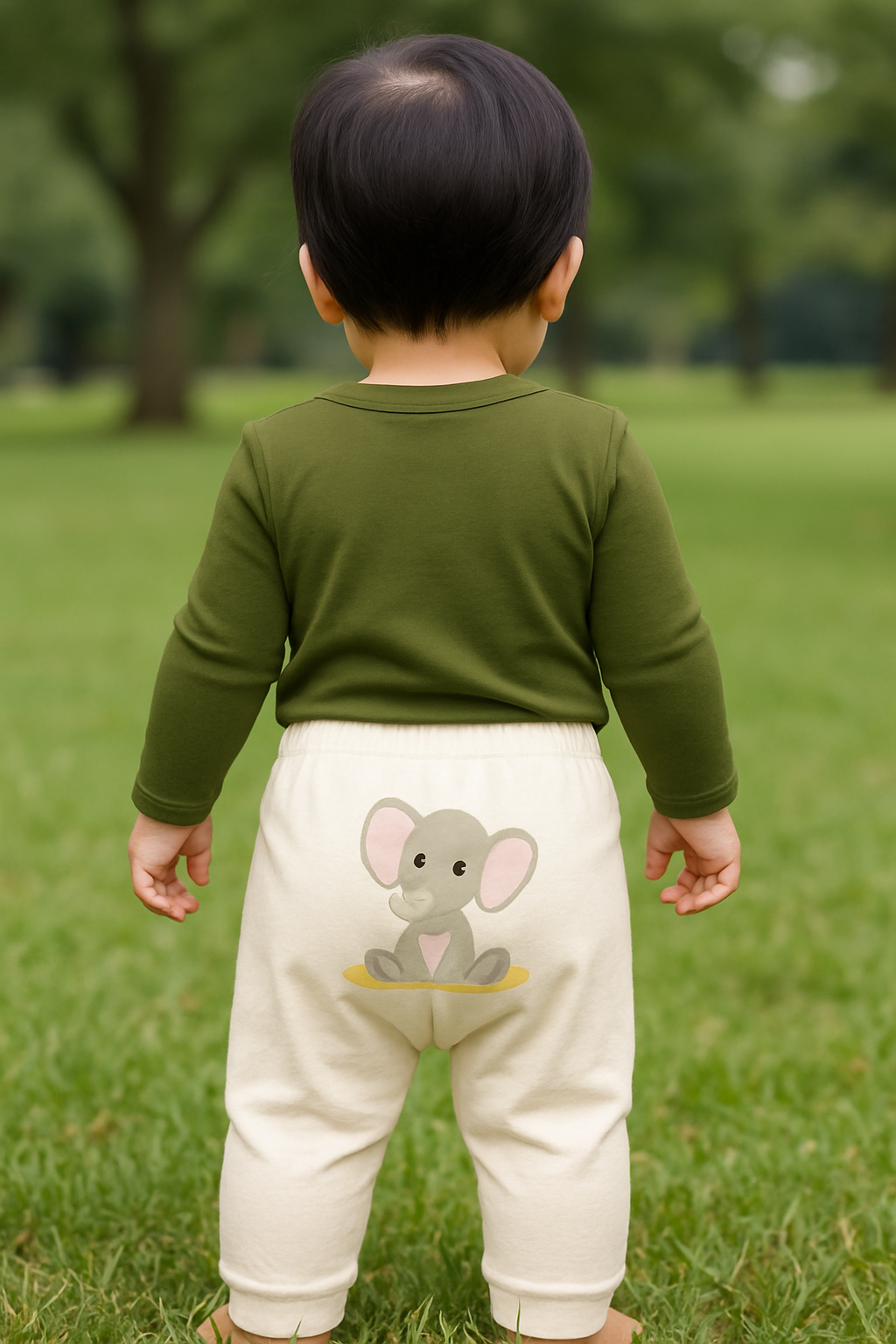 Conjunto Manga Longa - Elefante Bonzinho