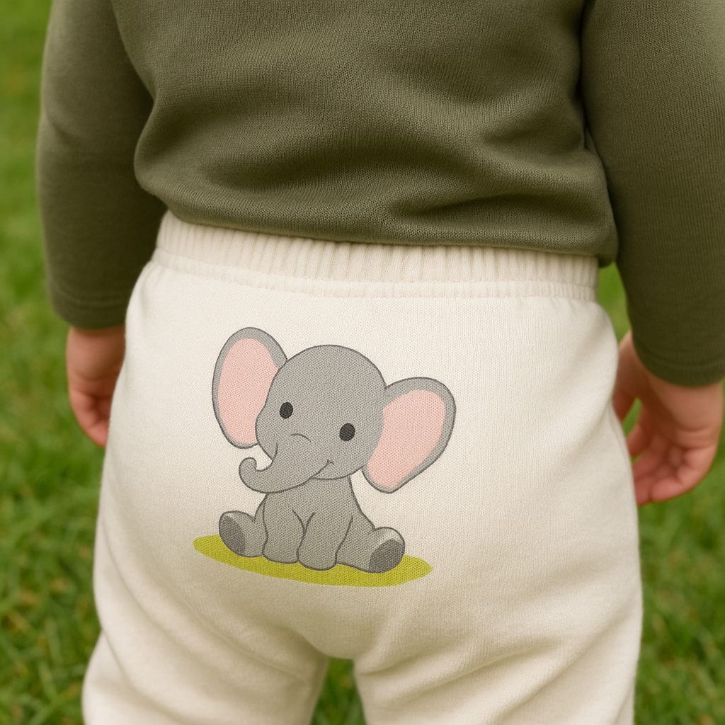 Conjunto Manga Longa - Elefante Bonzinho