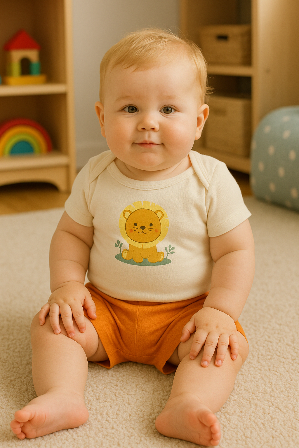 Conjunto Manga Curta - Leão Simpático