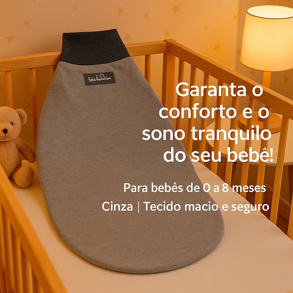 Saco de Dormir Bebê Dorminhoco Mescla-Escuro