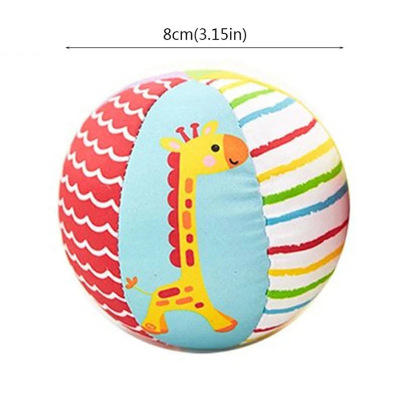 Bola Musical de Pelúcia para Bebê – Brinquedo Educativo com Sons e Estampas de Animais