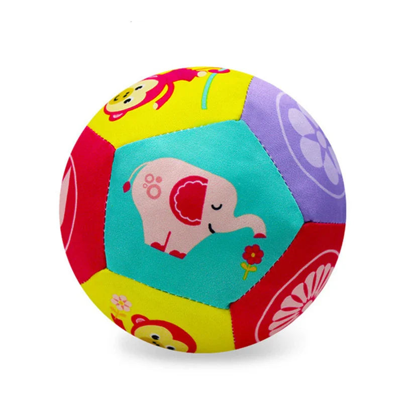 Bola Musical de Pelúcia para Bebê – Brinquedo Educativo com Sons e Estampas de Animais