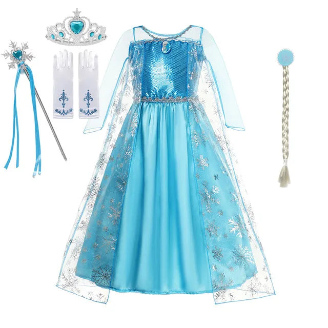 Fantasia Princesa Elsa -Infantil