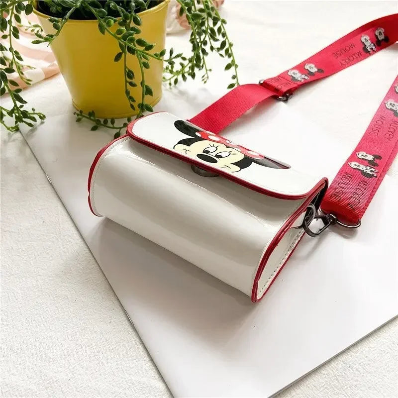 Bolsa Infantil Transversal Disney Mickey – Mini Bolsa de Ombro Feminina | Estilo Cartoon, Fofa e Compacta para Meninas