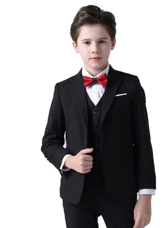 Terno Infantil Xadrez com Gravata Borboleta