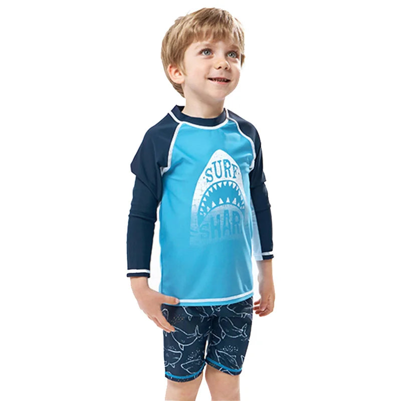 Conjunto Infantil Manga Longa com Proteção Solar FPS 50