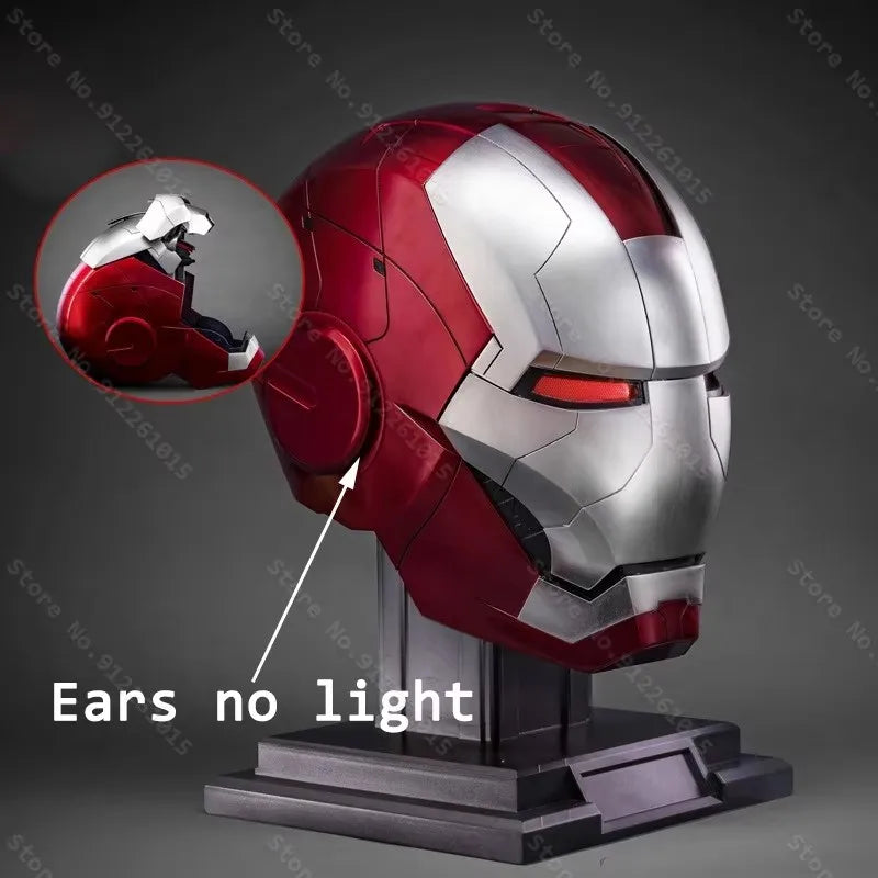 Capacete Homem de Ferro Mark 85 Colecionável em Metal Cromado – Réplica Realista
