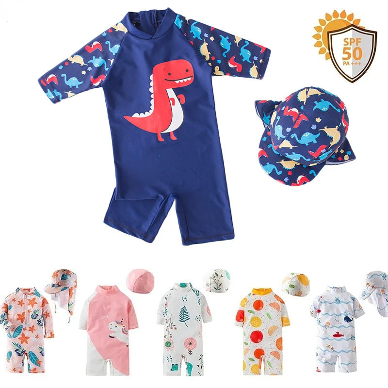 Macacão de Natação Infantil com Proteção UV