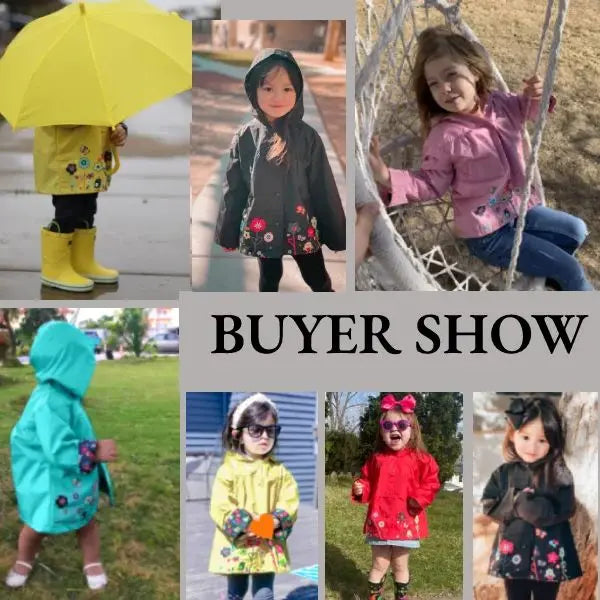 Capa de Chuva Infantil com Capuz – Jaqueta Impermeável Estampada para Meninas e Meninos