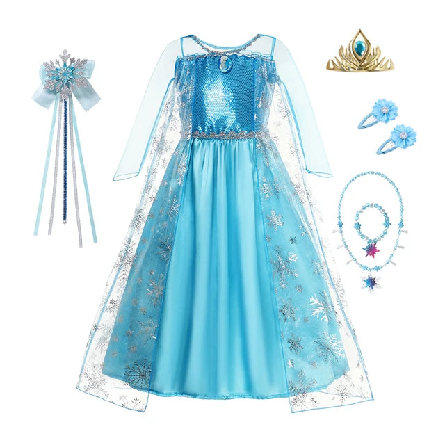 Fantasia Princesa Elsa -Infantil