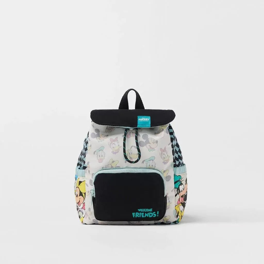 Mochila Infantil Disney de Cordão – Mochila Escolar de Luxo com Personagem Fofo