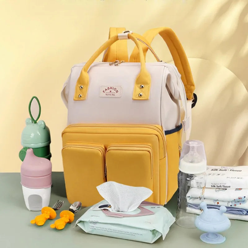 Mochila Maternidade Térmica Multifuncional para Mamãe e Bebê
