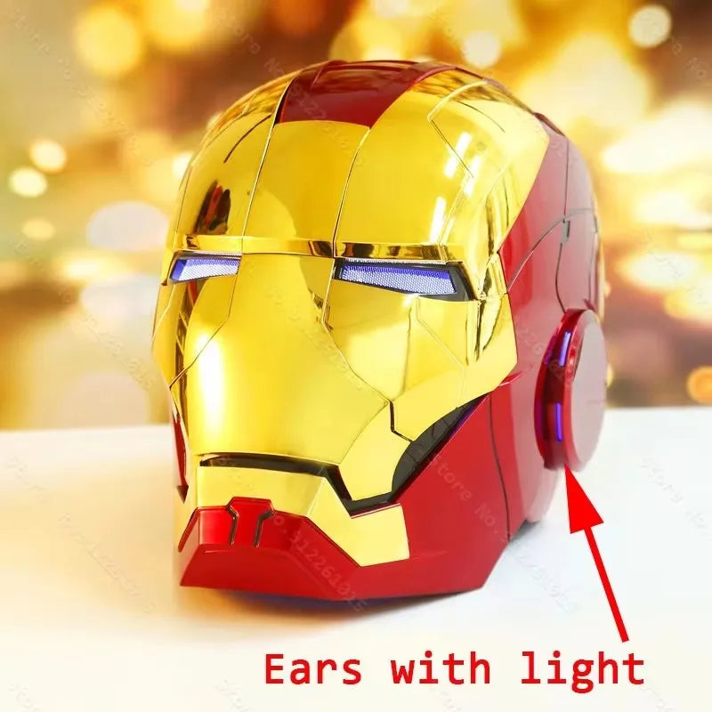 Capacete Homem de Ferro Mark 85 Colecionável em Metal Cromado – Réplica Realista