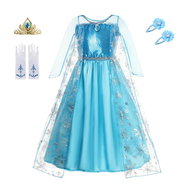 Fantasia Princesa Elsa -Infantil