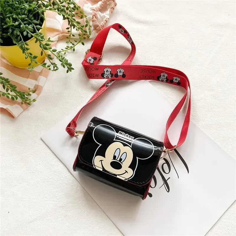 Bolsa Infantil Transversal Disney Mickey – Mini Bolsa de Ombro Feminina | Estilo Cartoon, Fofa e Compacta para Meninas