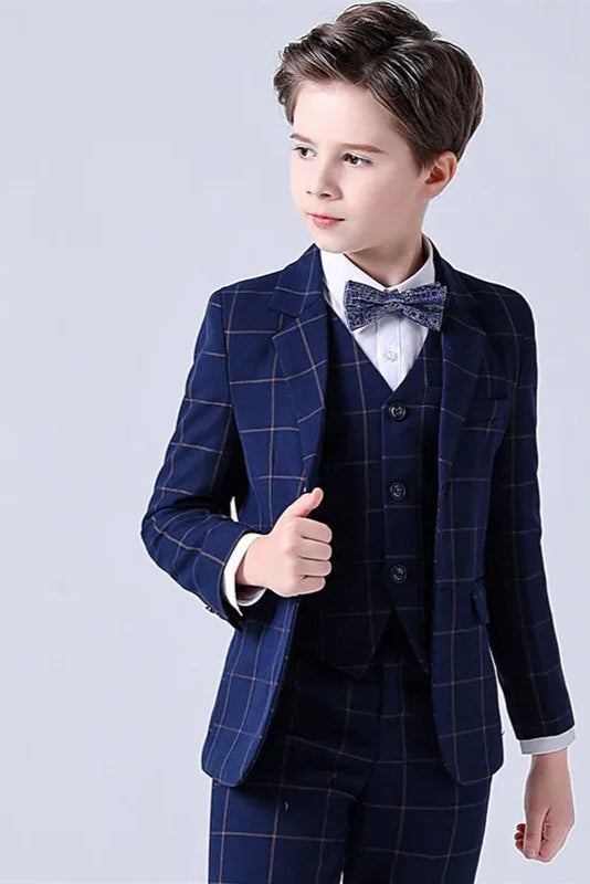 Terno Infantil Xadrez com Gravata Borboleta