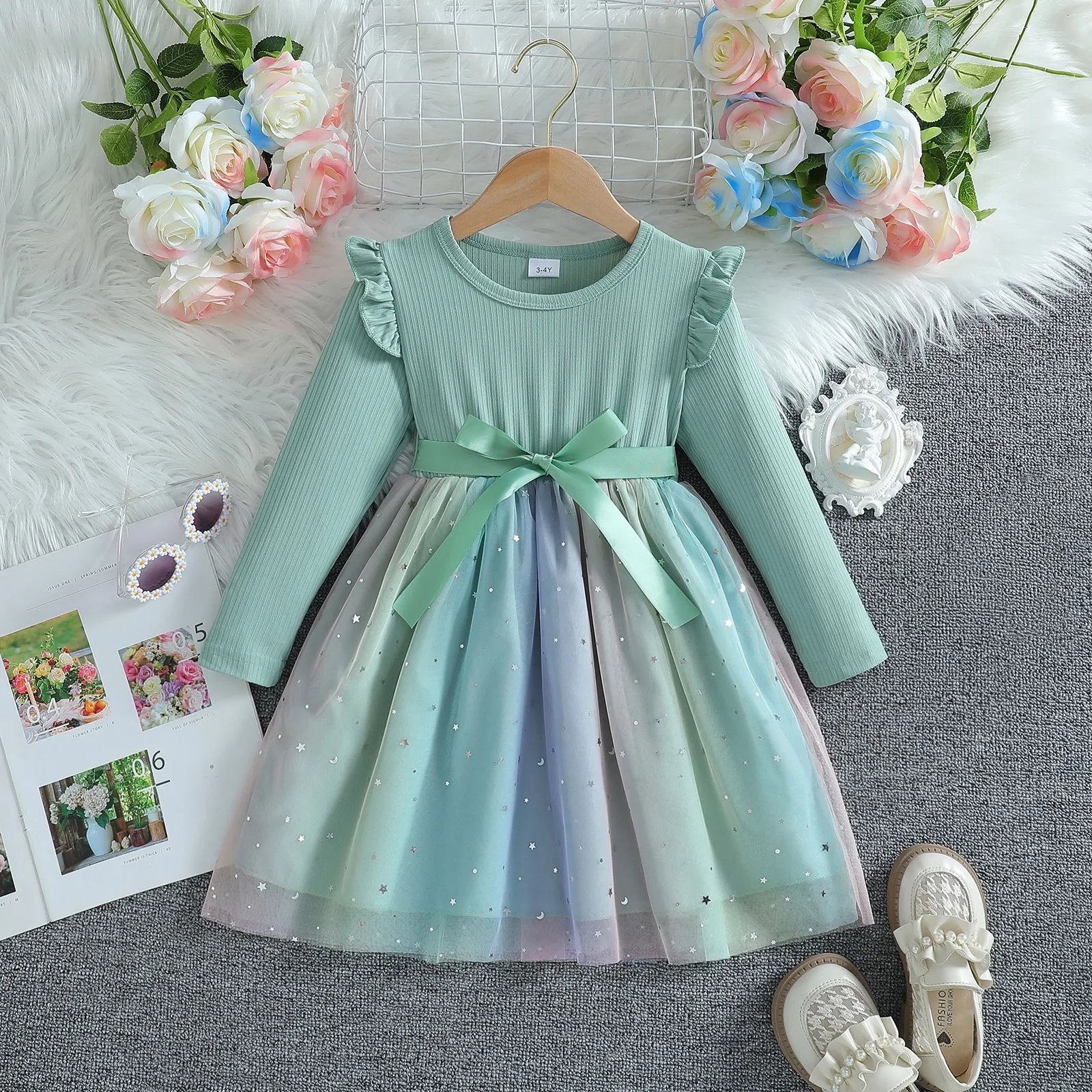 Vestido Infantil Princesa de Outono