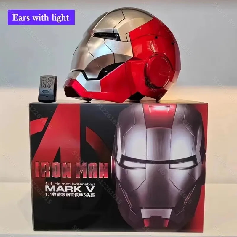 Capacete Homem de Ferro Mark 85 Colecionável em Metal Cromado – Réplica Realista