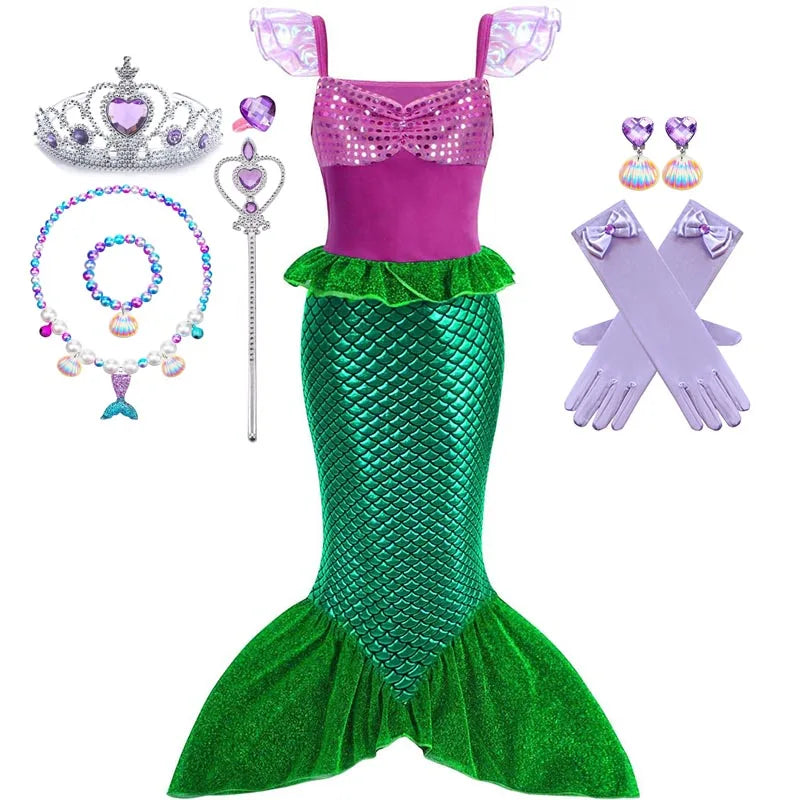 Fantasia Ariel Princesa Sereia – Infantil Verão