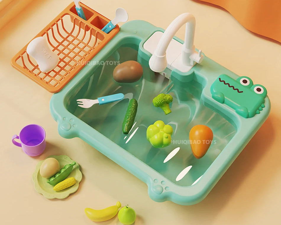 Pia de Brinquedo Infantil com Torneira Elétrica