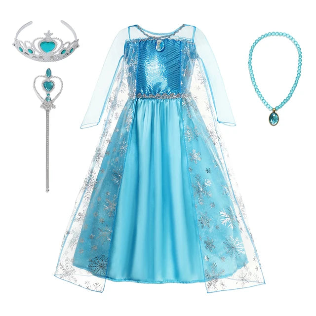 Fantasia Princesa Elsa -Infantil