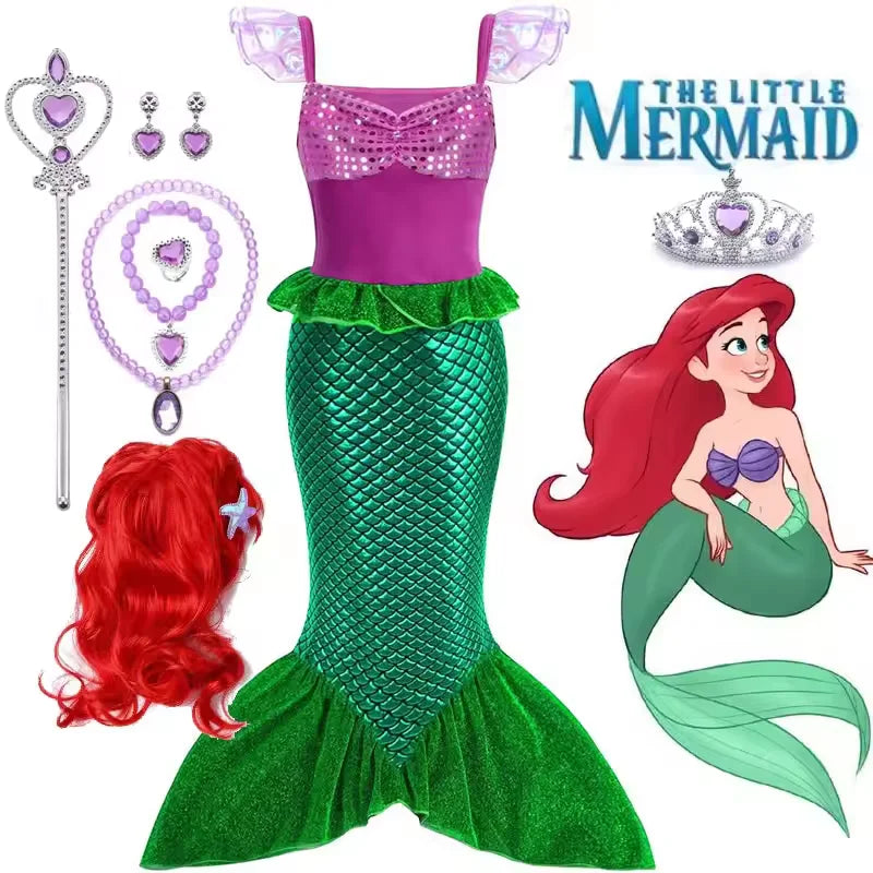 Fantasia Ariel Princesa Sereia – Infantil Verão