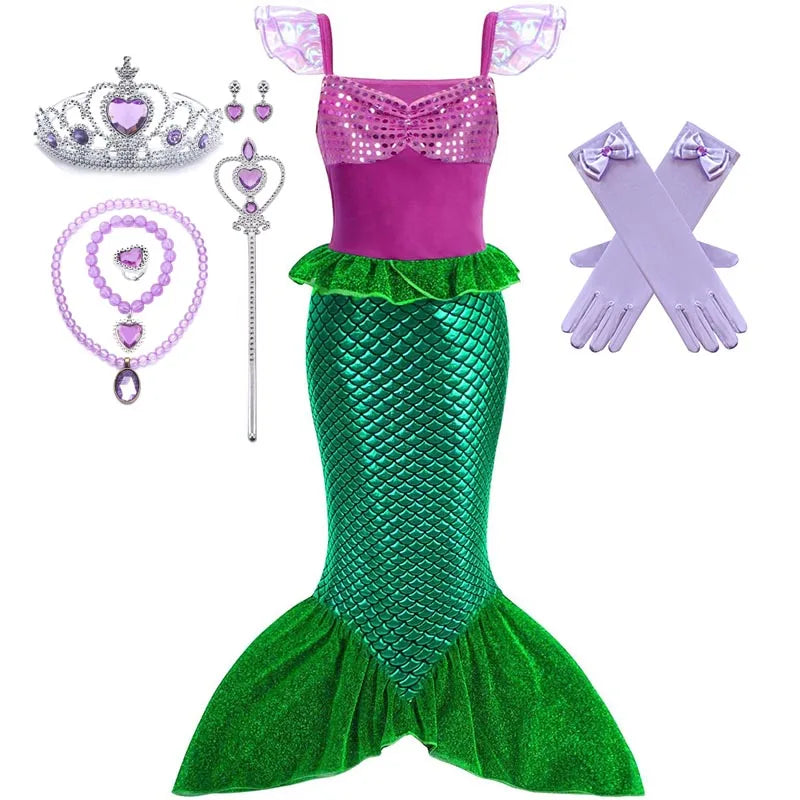Fantasia Ariel Princesa Sereia – Infantil Verão