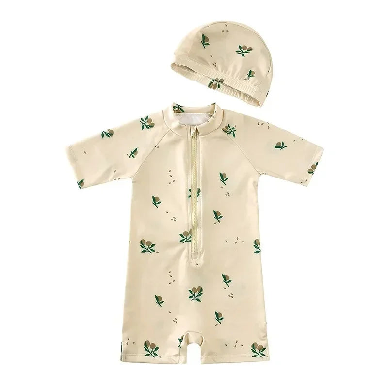 Maiô Infantil UV com Babados