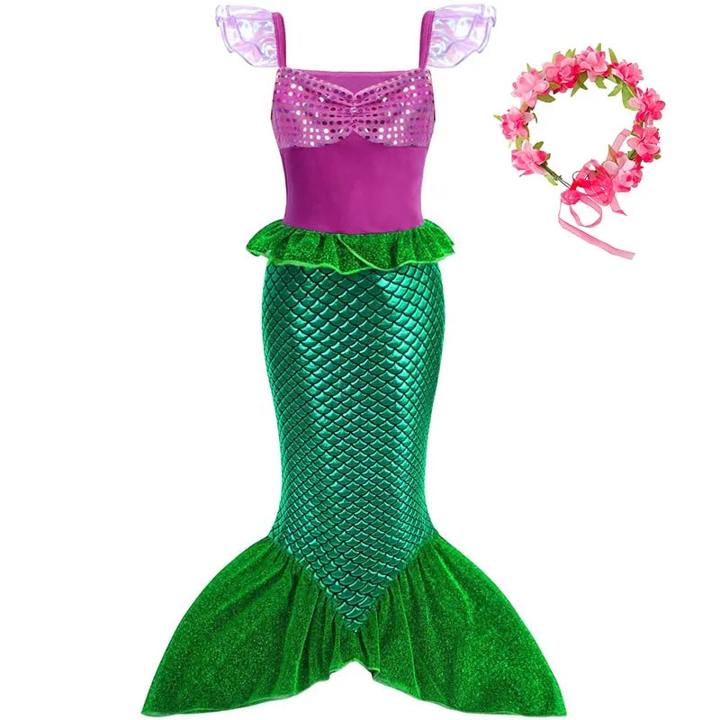 Fantasia Ariel Princesa Sereia – Infantil Verão
