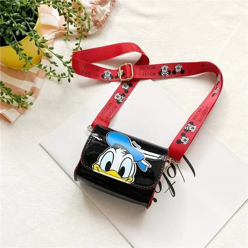 Bolsa Infantil Transversal Disney Mickey – Mini Bolsa de Ombro Feminina | Estilo Cartoon, Fofa e Compacta para Meninas