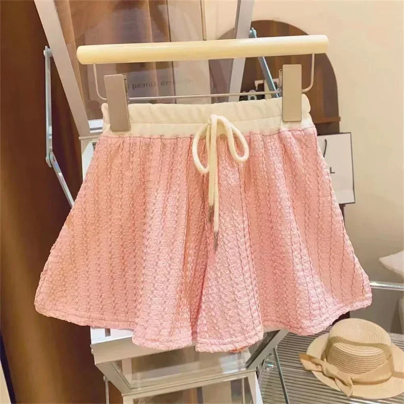 Conjunto Infantil Feminino Rosa com Blusa Polo e Saia – Estilo e Delicadeza para as Pequenas