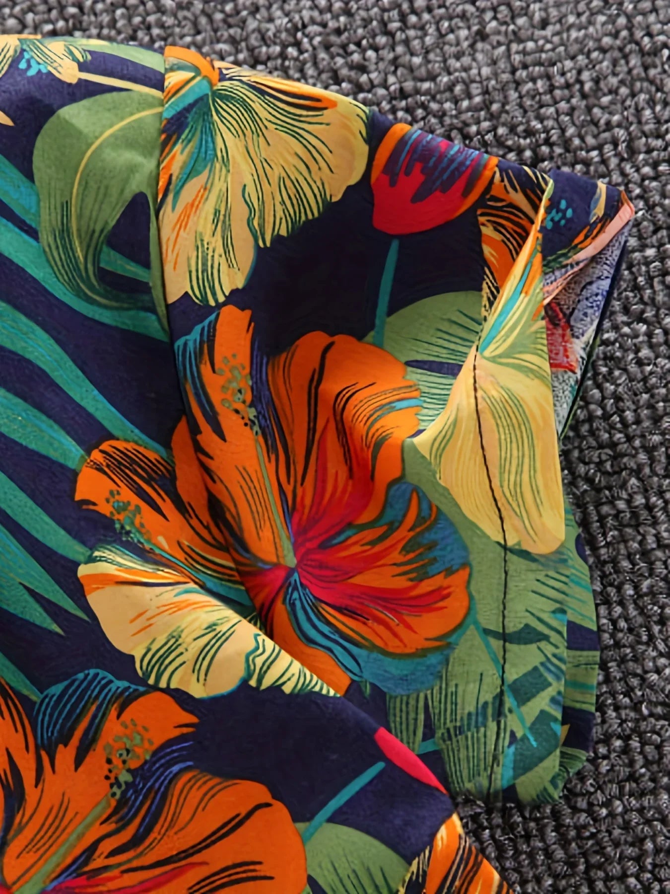 Conjunto Infantil de Verão com Camisa Floral e Shorts – Estilo Tropical para Meninos