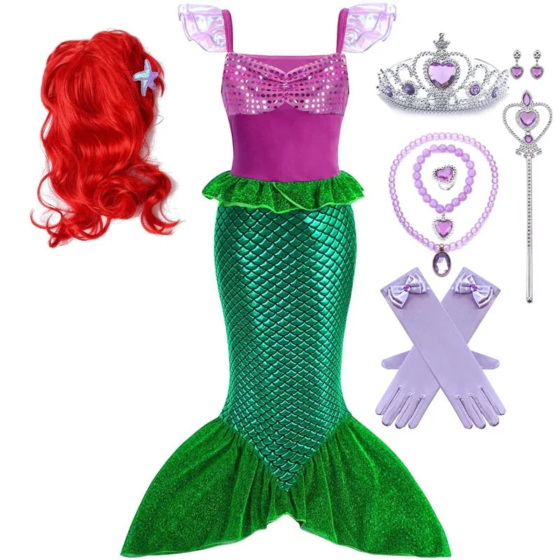 Fantasia Ariel Princesa Sereia – Infantil Verão