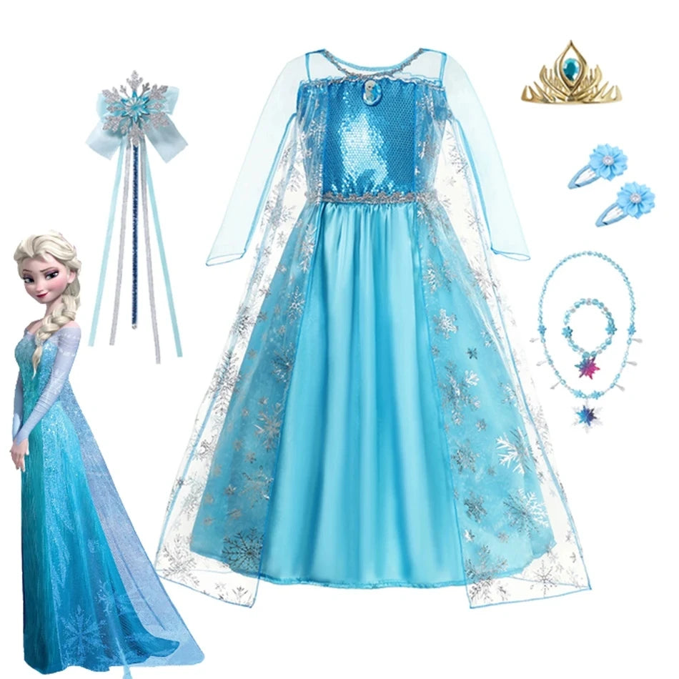 Fantasia Princesa Elsa -Infantil