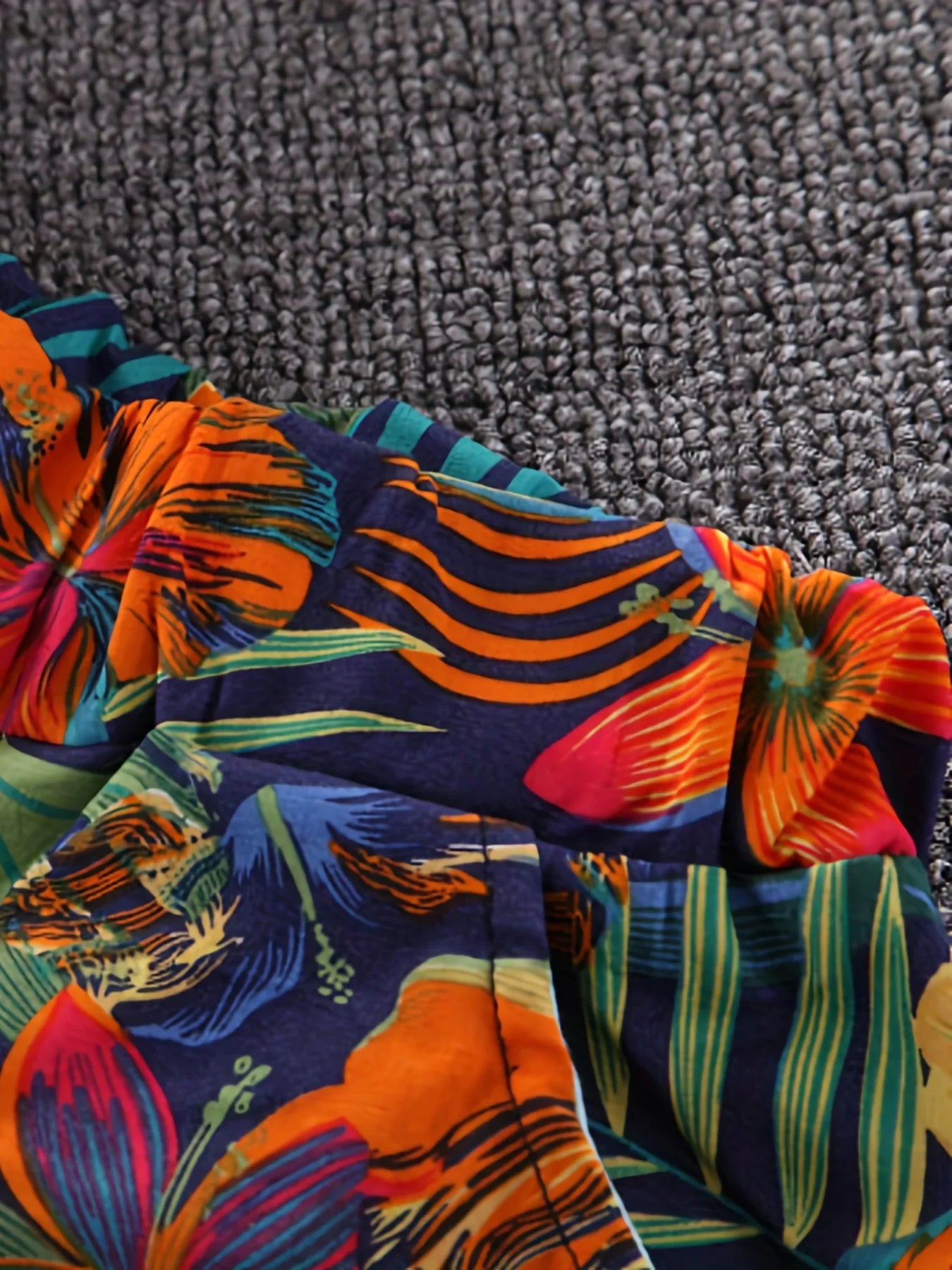 Conjunto Infantil de Verão com Camisa Floral e Shorts – Estilo Tropical para Meninos