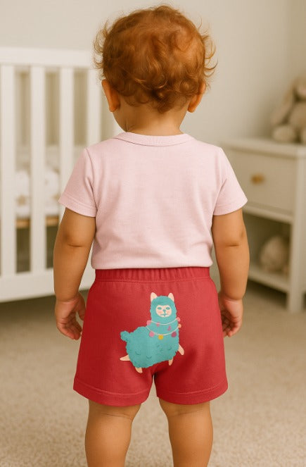 Conjunto Manga Curta - Lhama Festeira