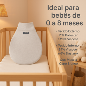 Saco de Dormir Bebê Dorminhoco Mescla-Claro