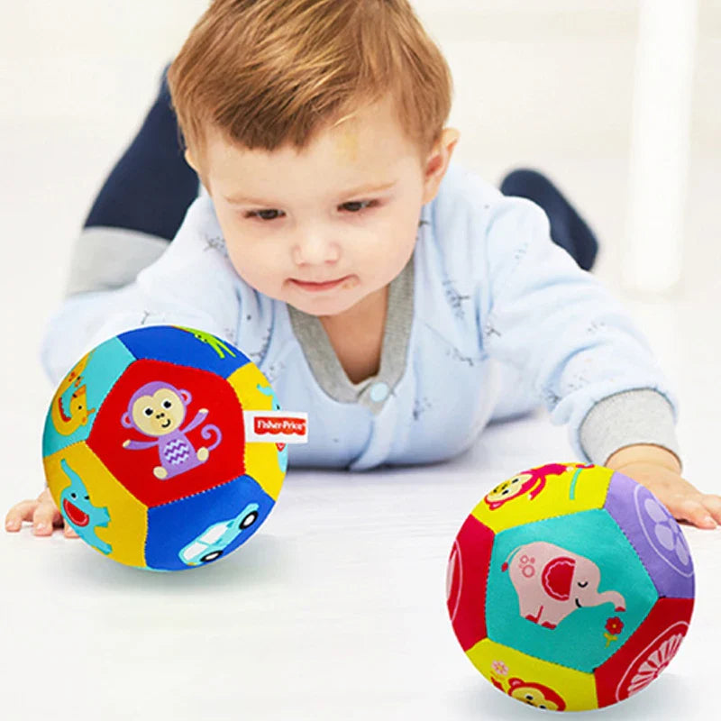 Bola Musical de Pelúcia para Bebê – Brinquedo Educativo com Sons e Estampas de Animais