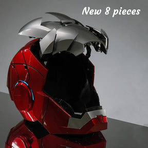 Capacete Homem de Ferro Mark 85 Colecionável em Metal Cromado – Réplica Realista