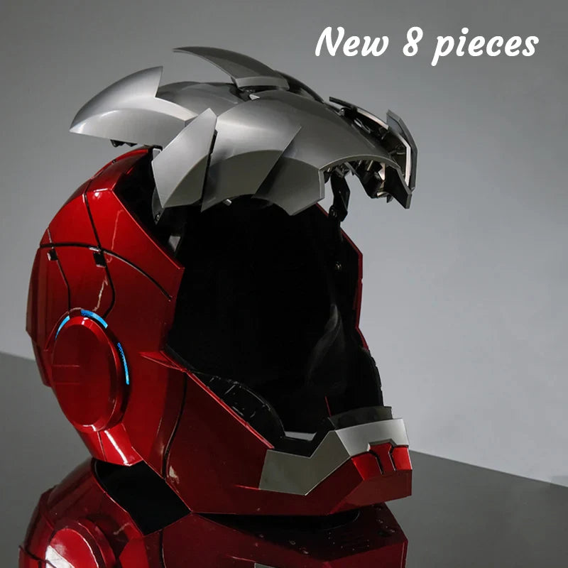 Capacete Homem de Ferro Mark 85 Colecionável em Metal Cromado – Réplica Realista