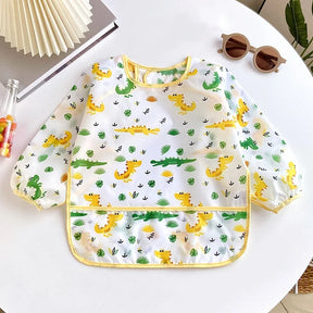 Babador Infantil com Mangas Impermeável – Ajustável e Multiuso