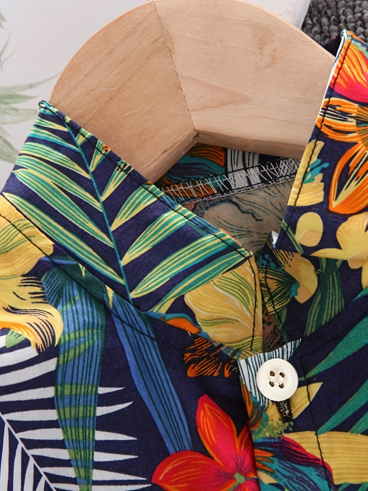 Conjunto Infantil de Verão com Camisa Floral e Shorts – Estilo Tropical para Meninos