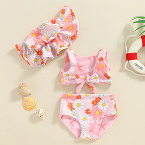 Conjunto de Praia Infantil Menina 3 Peças