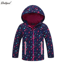 Jaqueta Infantil Impermeável Forrada em Fleece – Corta-Vento de Primavera e Outono para Meninas