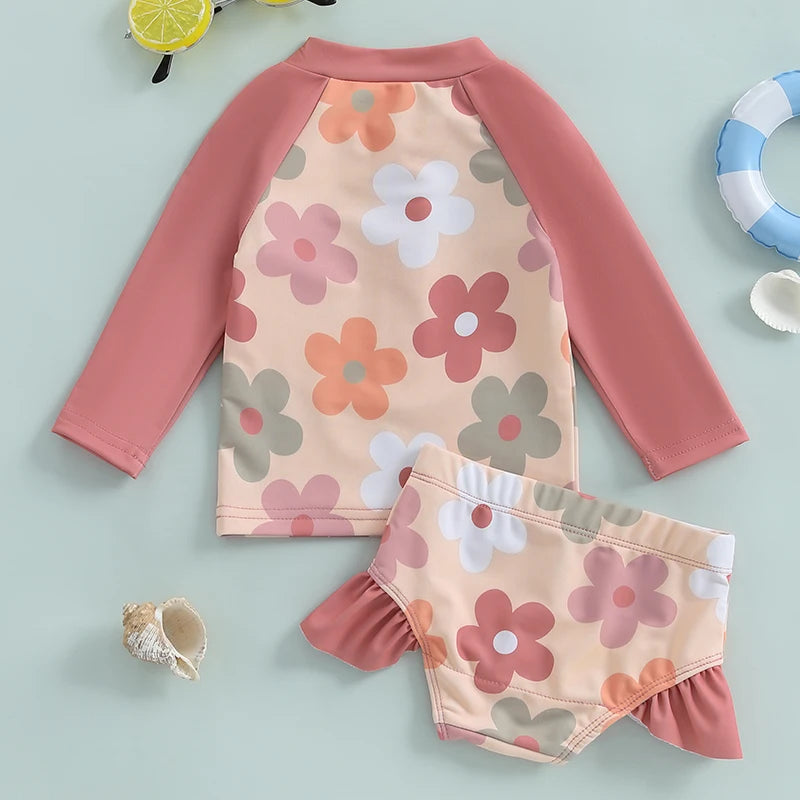 Conjunto Infantil de Praia para Meninas