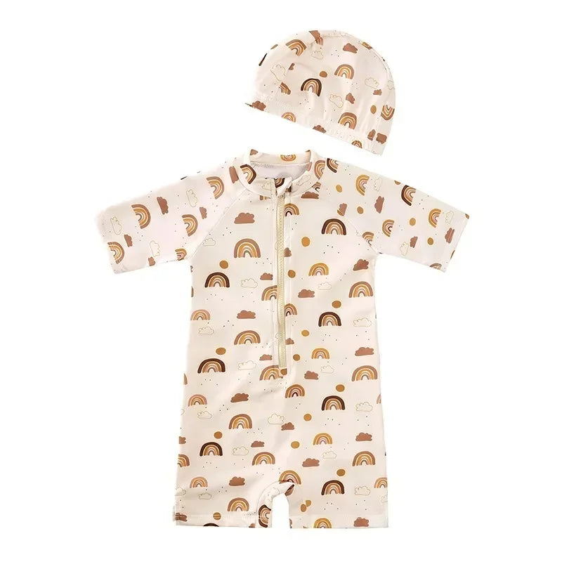Maiô Infantil UV com Babados